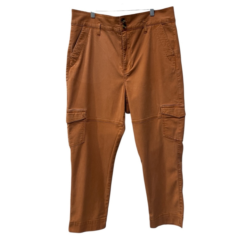 Cabi high rise cargo pants rust size 14